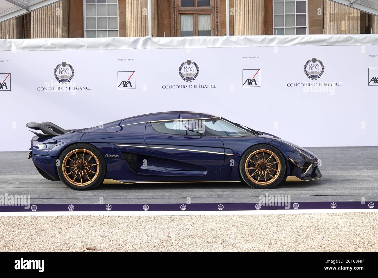 Blenheim Palace, Oxford, UK. 22nd Sep, 2020. A beautiful example of a KOENIGSEGG hypercard poses for the cameras At the famous Salon Prive held at Blenheim Palace Credit: Motofoto/Alamy Live News Stock Photo