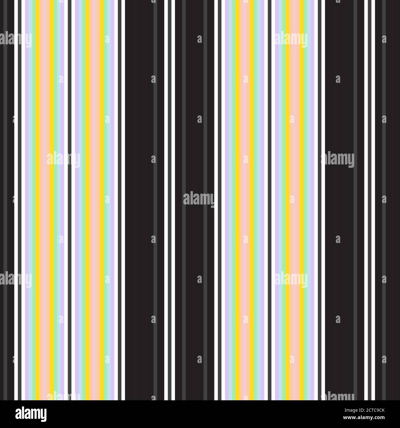 Rainbow Horizontal striped seamless pattern background suitable for ...