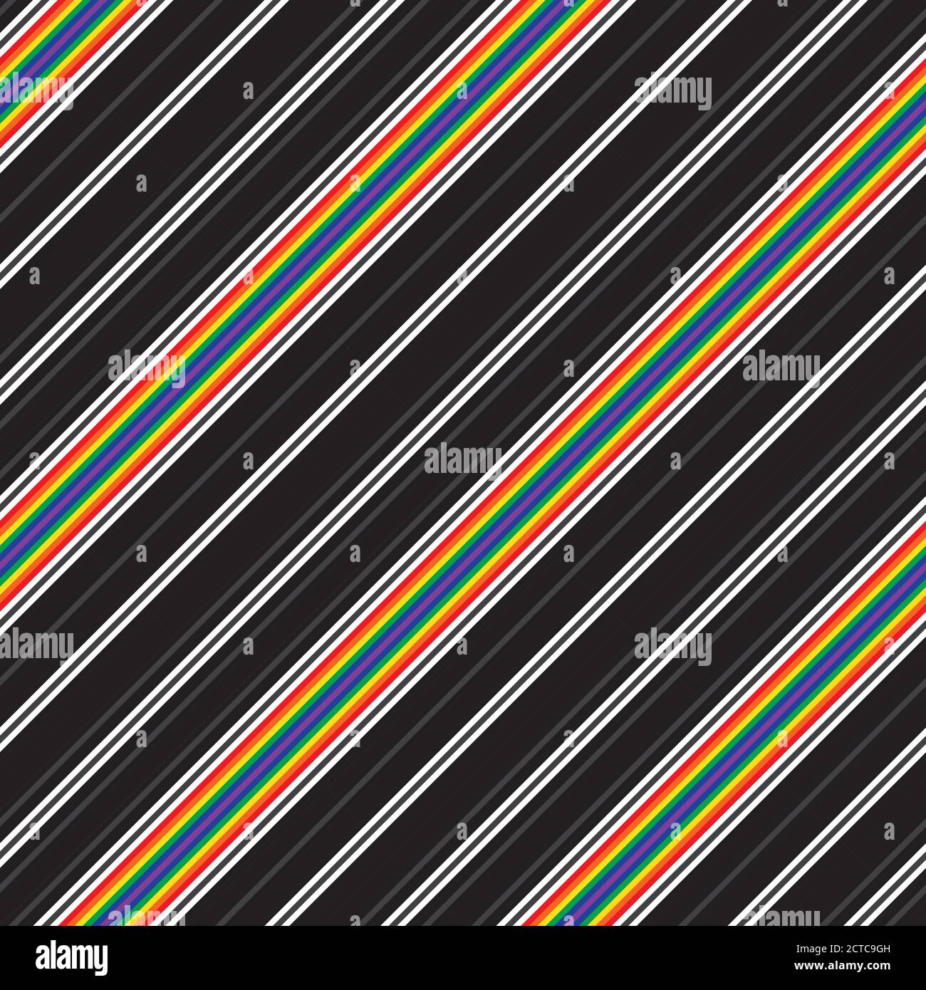 Rainbow Horizontal striped seamless pattern background suitable for ...
