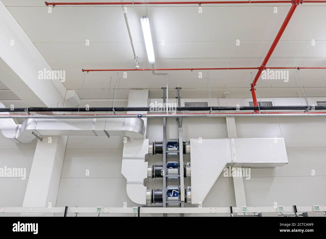 Air duct blower motor hvac system in warehouse stock photo alamy