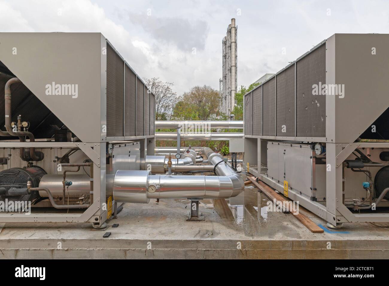 Heating Ventilation and Air Conditioning Hvac Units Stock Photo Alamy