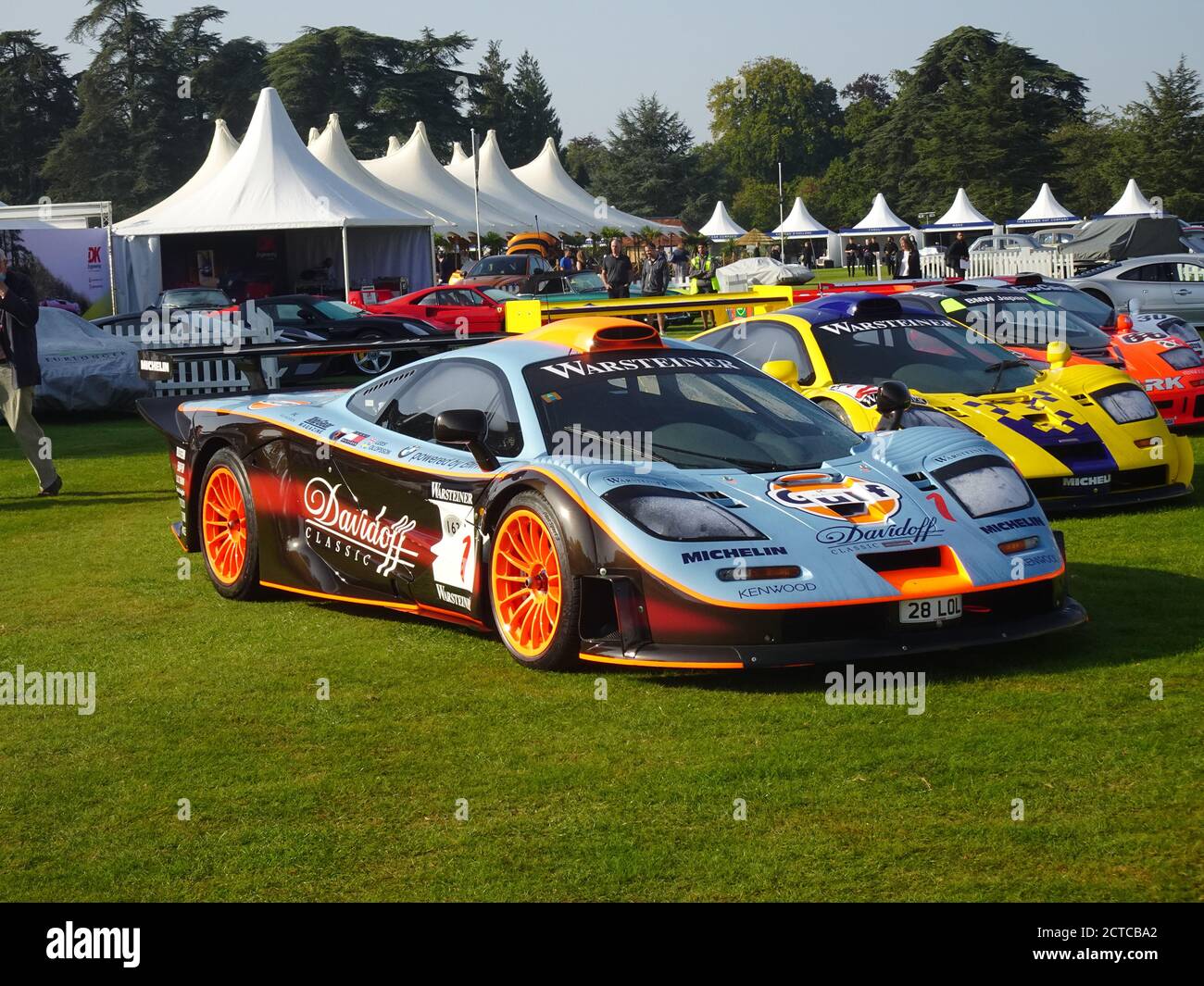 Blenheim Palace, Oxford, UK. 22nd Sep, 2020. GT supercars pose on the lawns At the famous Salon Prive held at Blenheim Palace Credit: Motofoto/Alamy Live News Stock Photo