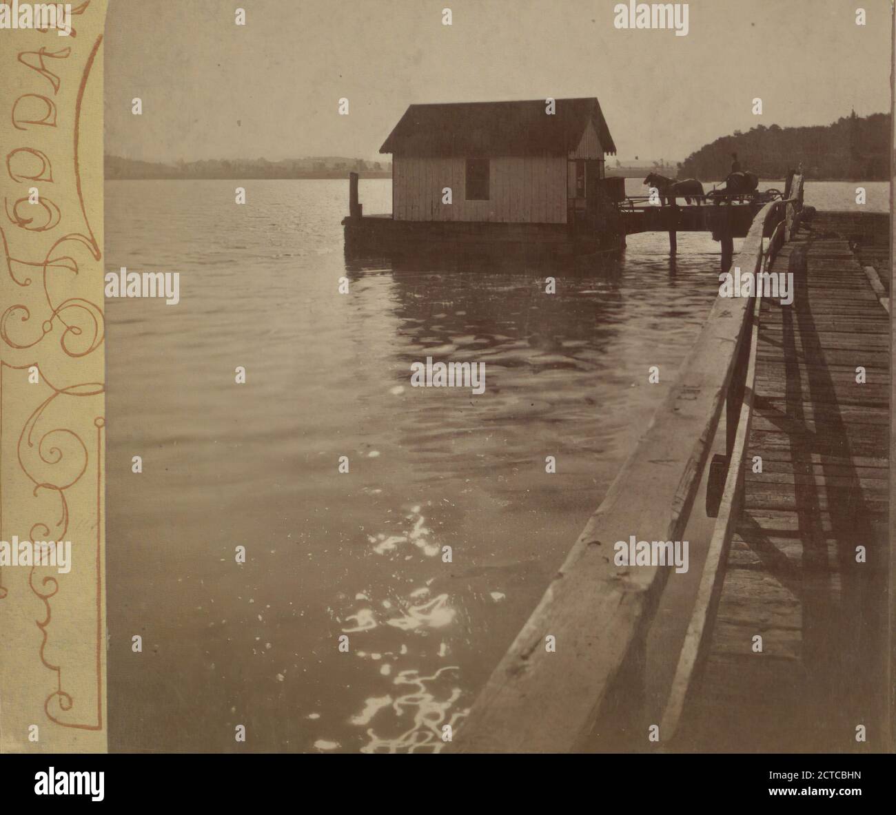 Lake Champlain. Steamboat dock at Ticonderoga., Stoddard, Seneca Ray