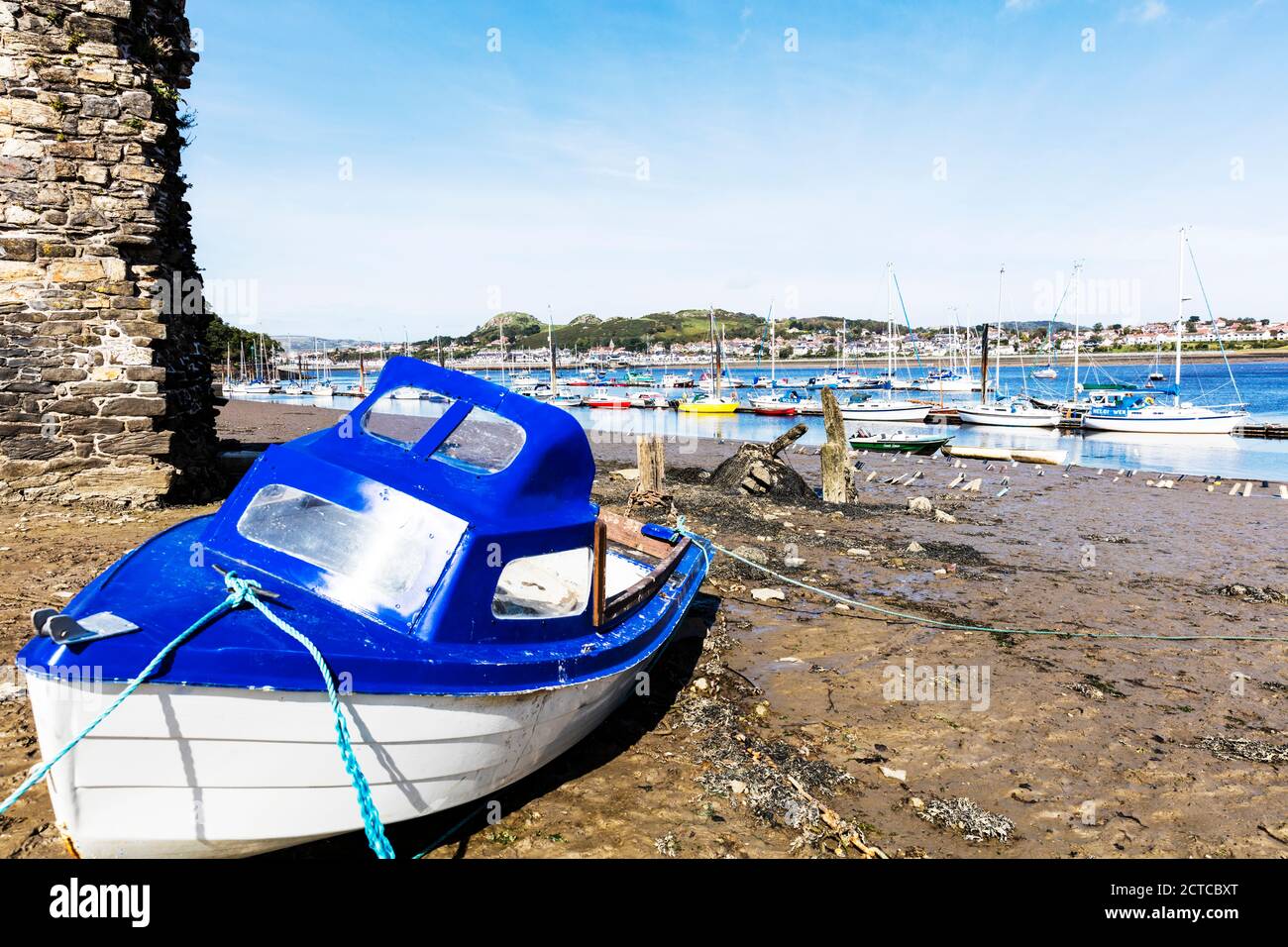 Conwy Harbour, Conwy Marina, Conwy, Conwy town, Conwy Wales, Wales