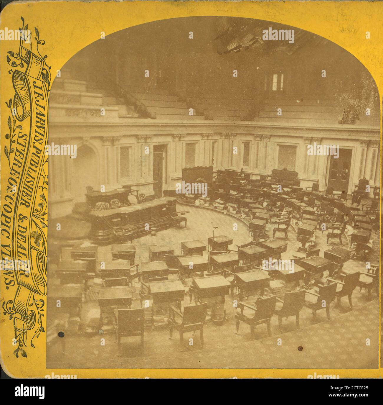 The Senate Chamber., Jarvis, J. F. (John F.) (b. 1850), Washington (D.C.), United States Stock Photo