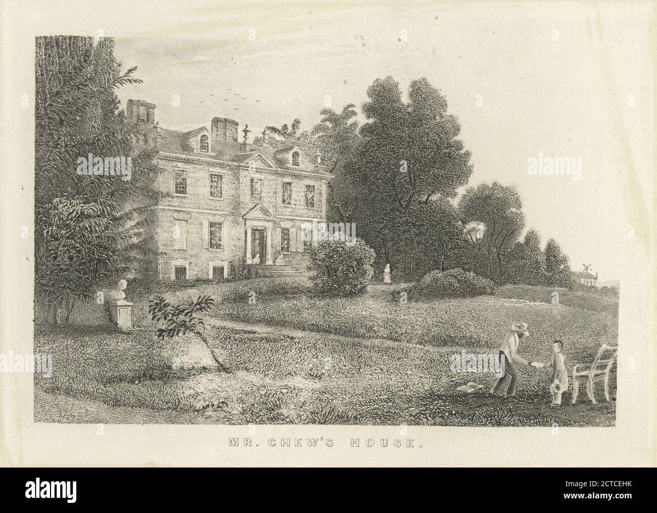 Mr. Chew's House, still image, 1775 - 1890 Stock Photo