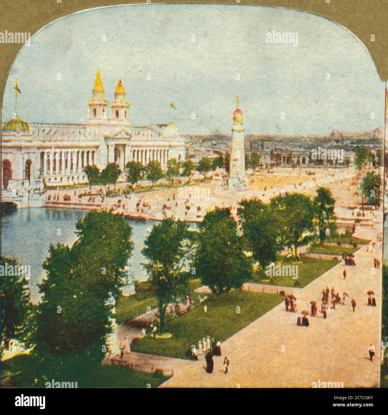 Plaza, World's Fair, St. Louis., 1904, Exhibitions, Missouri, Saint-Louis Stock Photo