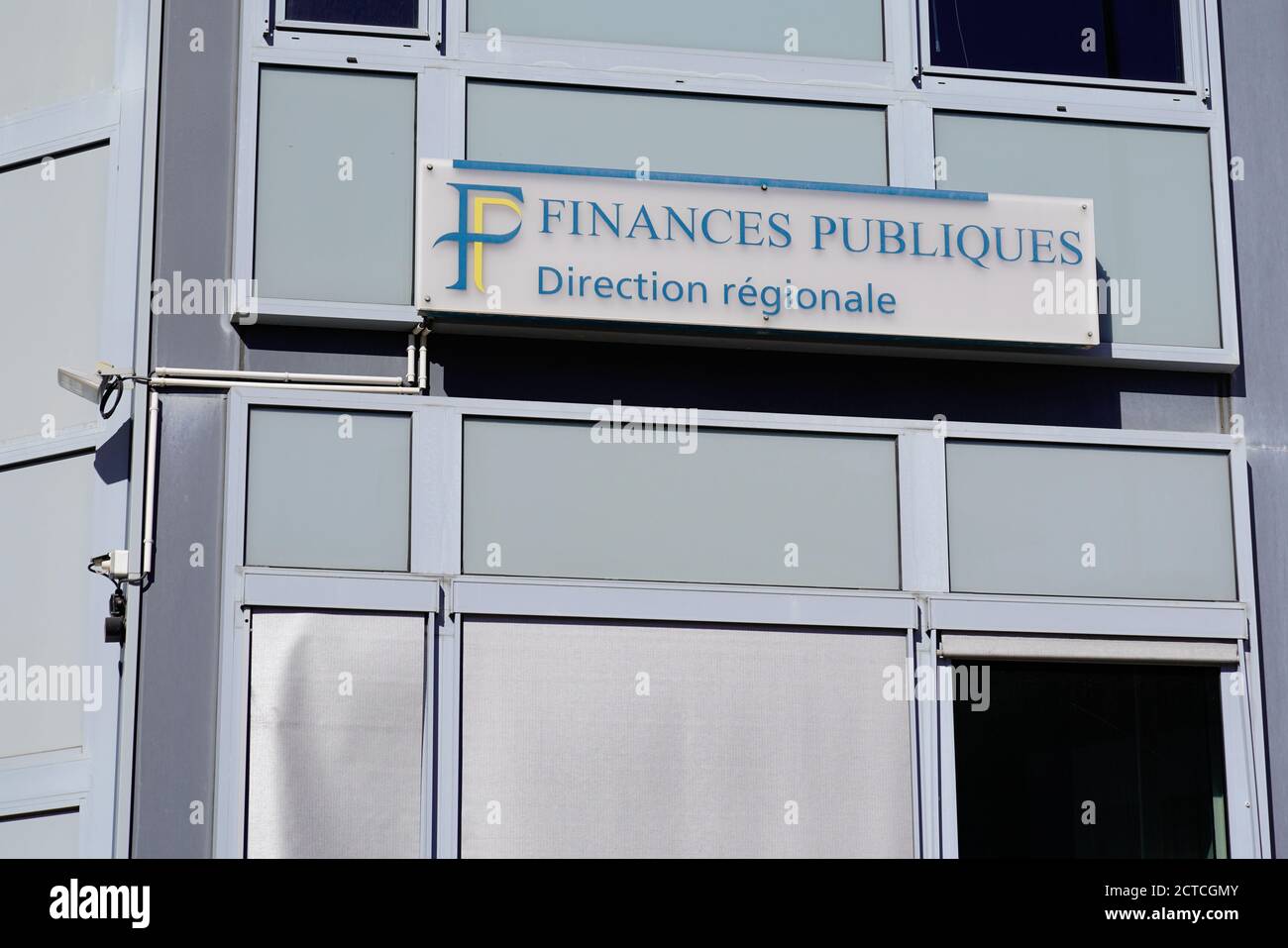 Bordeaux , Aquitaine / France - 09 20 2020 : Finances Publiques direction regionale logo and text sign on wall office building of public finance admin Stock Photo