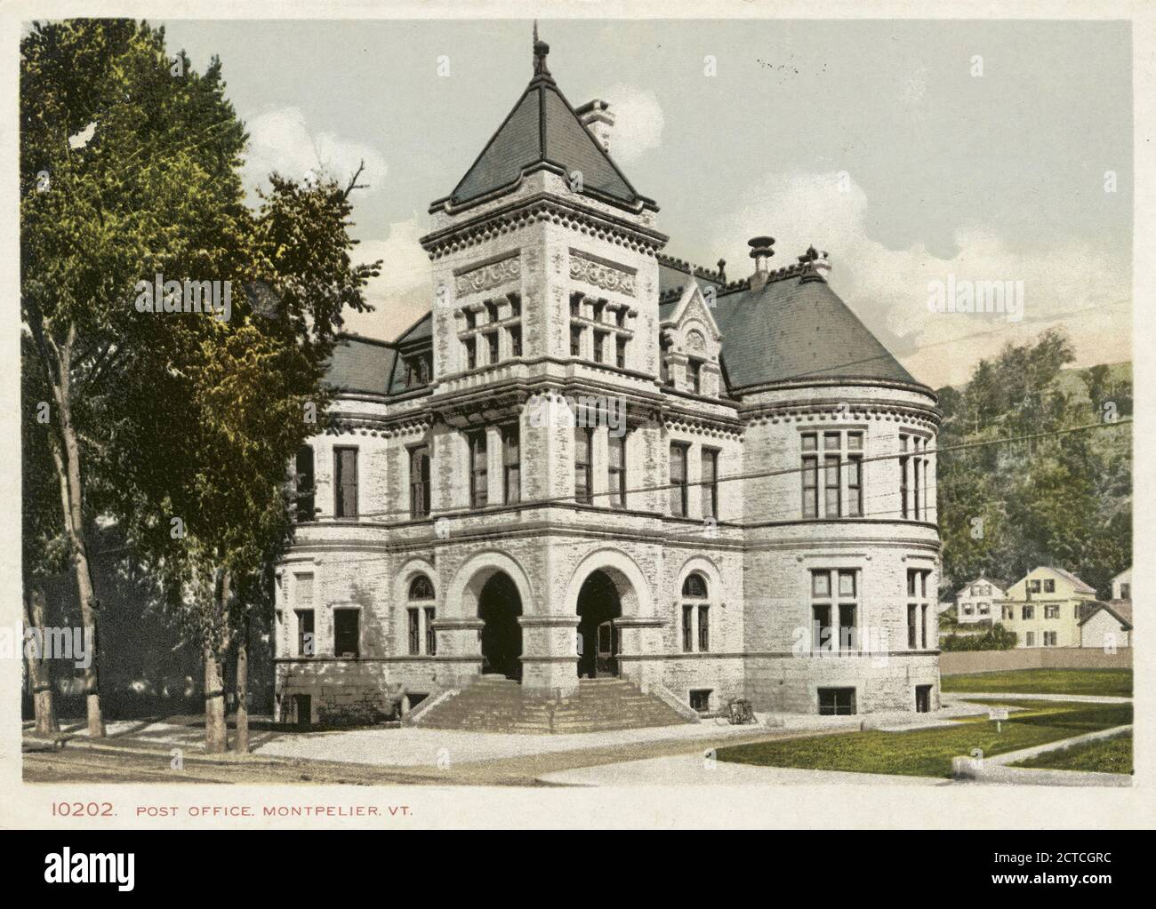 Post Office, Montpelier, Vt., still image, Postcards, 1898 1931 Stock