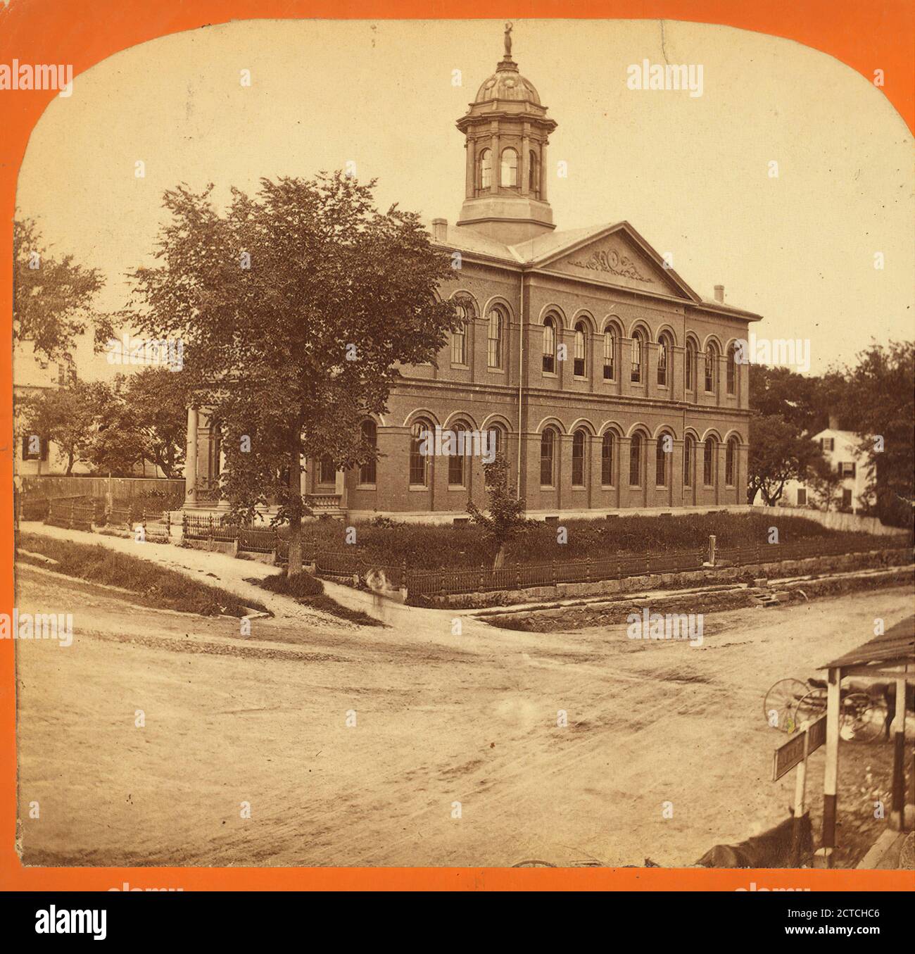 Town Hall., Hobbs, W. N. (William N.) (18301881), New Hampshire, Exeter (N.H Stock Photo Alamy