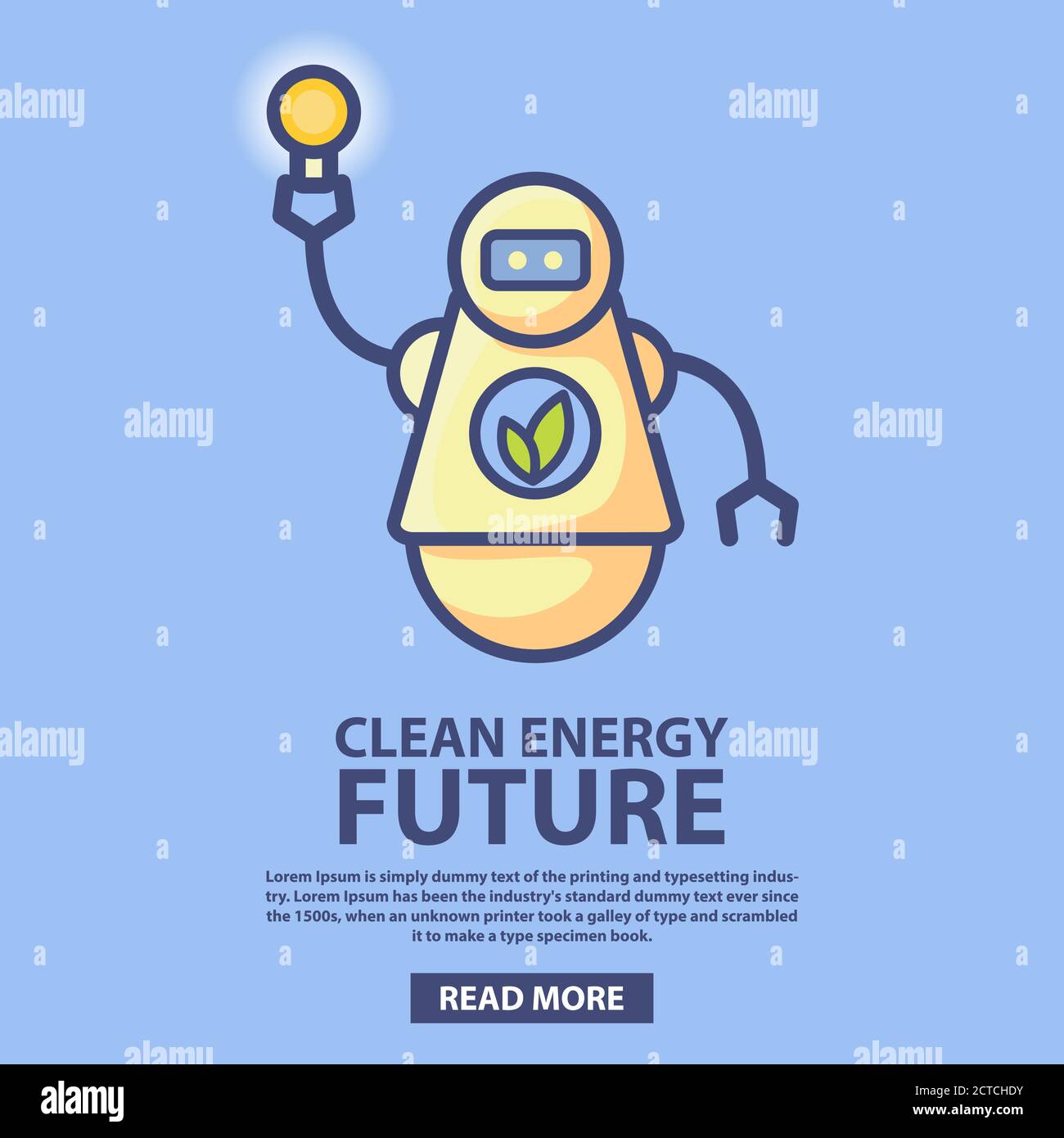 Bio Robot Energy Technology Future Clean Green Energy Holding A Light
