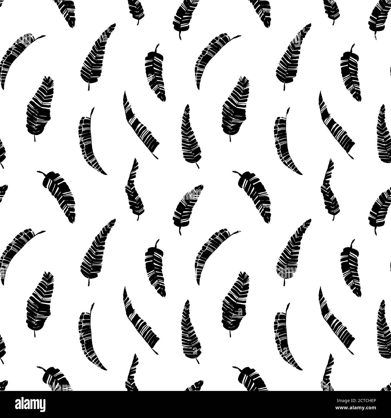 Seamless pattern banana leaves Stock Vector Images - Alamy