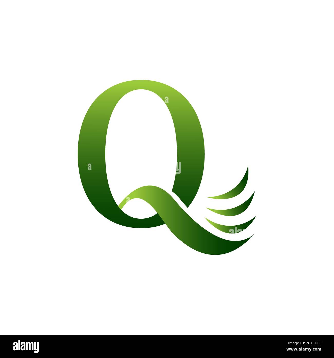 custom letter Q logo that contain a textured on the letter modern style
