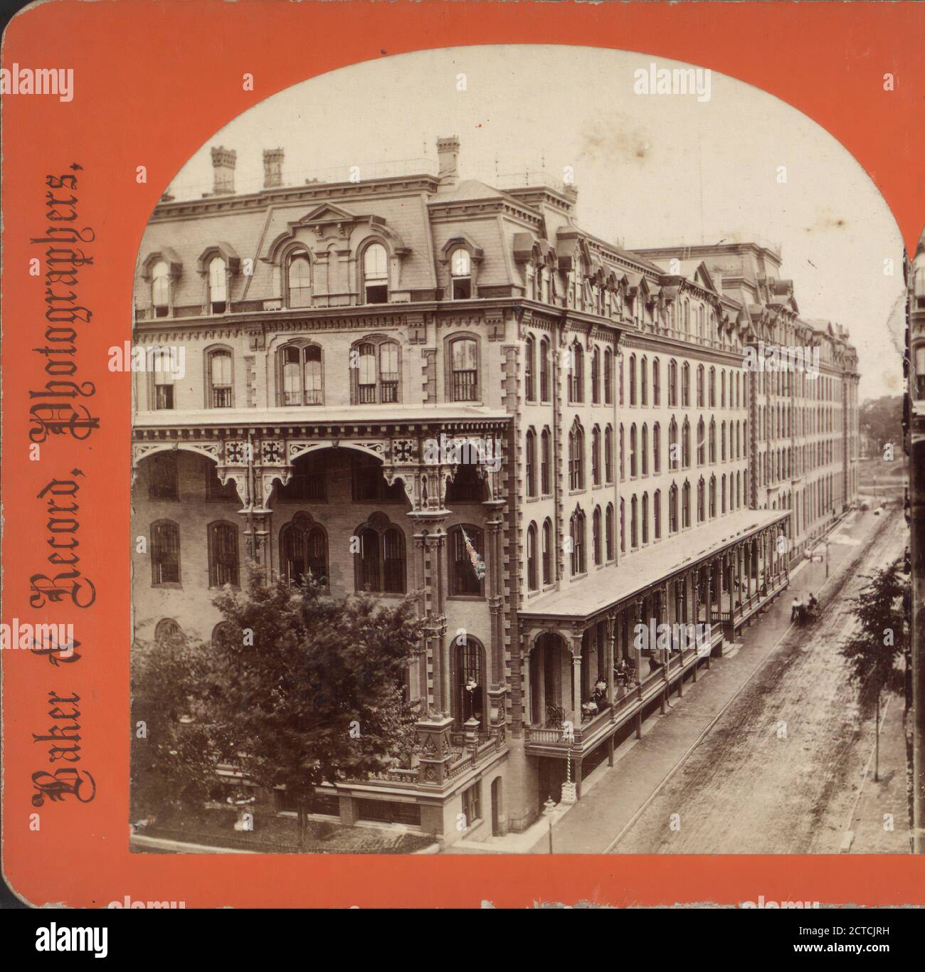 Division Street front, U.S. Hotel, Saratoga, N.Y., Baker & Record (Firm