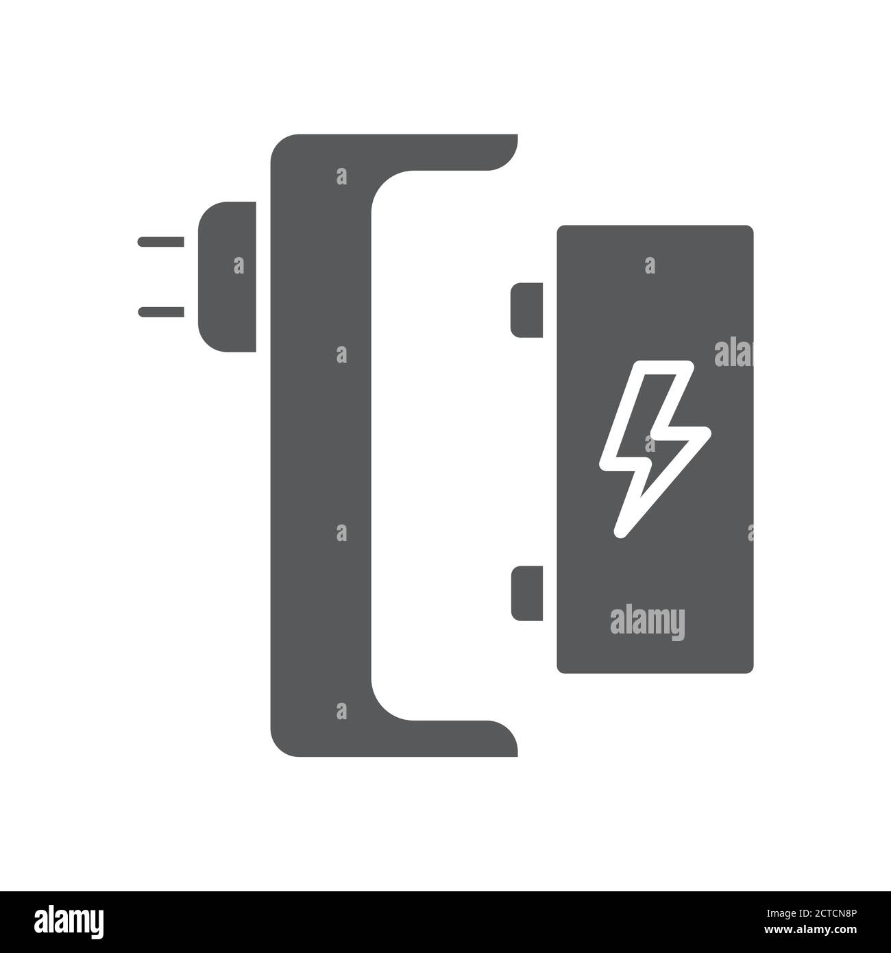 Battery charger black glyph icon. harging for electronic devices sign.  Pictogram for web page, mobile app, promo. UI UX GUI design element Stock  Vector Image & Art - Alamy