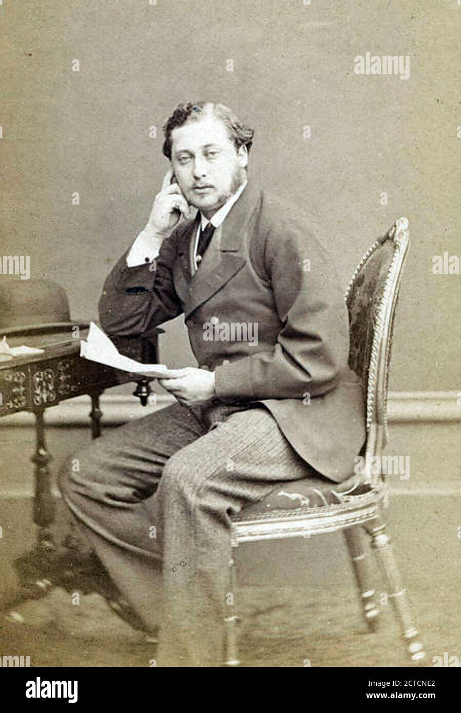 EDWARD VII (1841-1910) as Prince of Wales Stock Photo