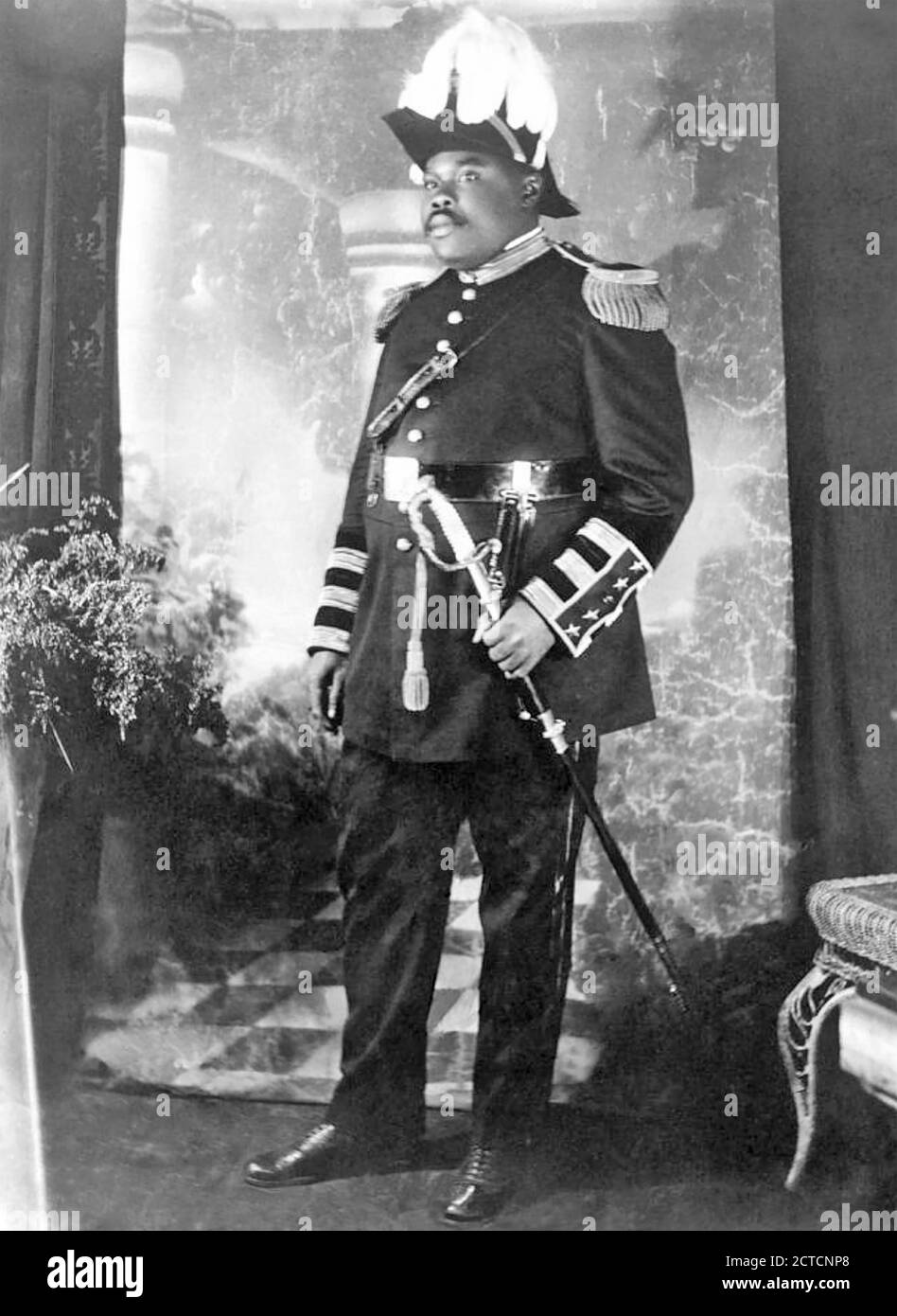 MARCUS GARVEY (1887-1940) Jamaican political activist and founder of UNIA through which he declared himself Provisional President of Africa Stock Photo