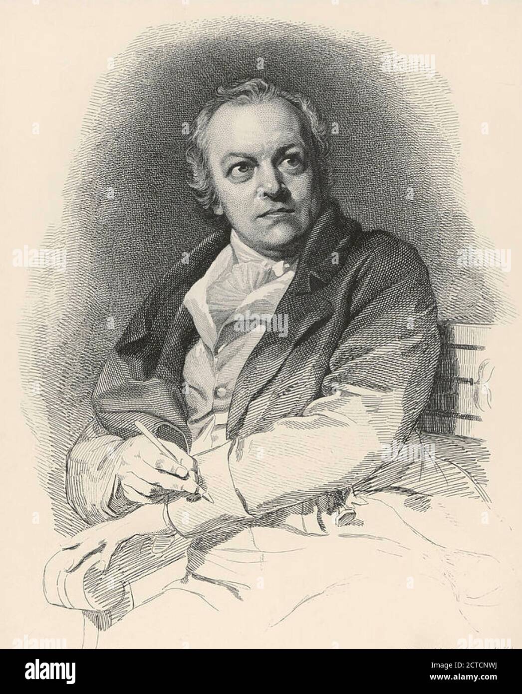 WILLIAM BLAKE (1757-1827) English poet and painter in 1807 Stock Photo