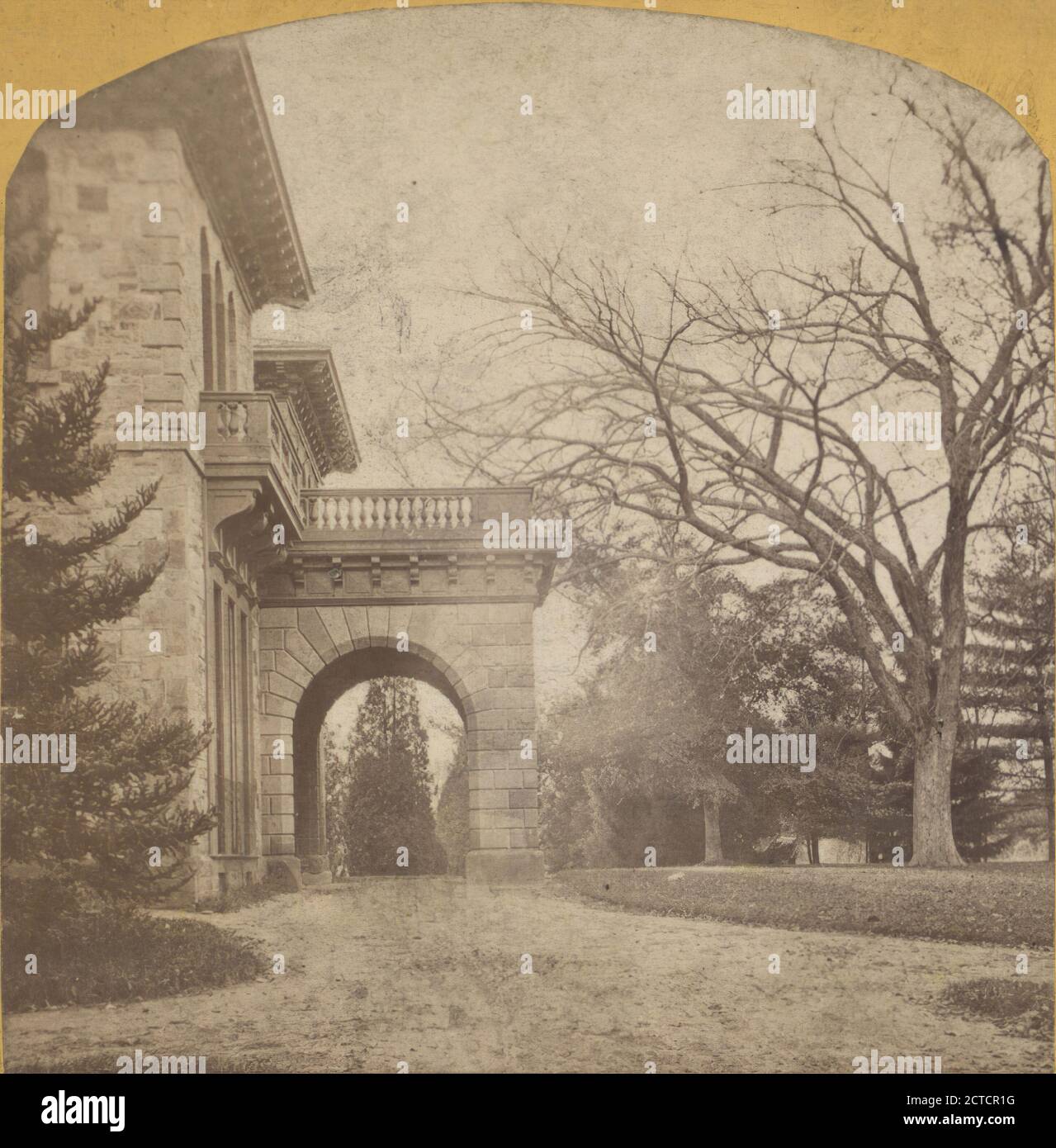 Entrance to Prospect House., Howell, William R. (d. 1890), College of