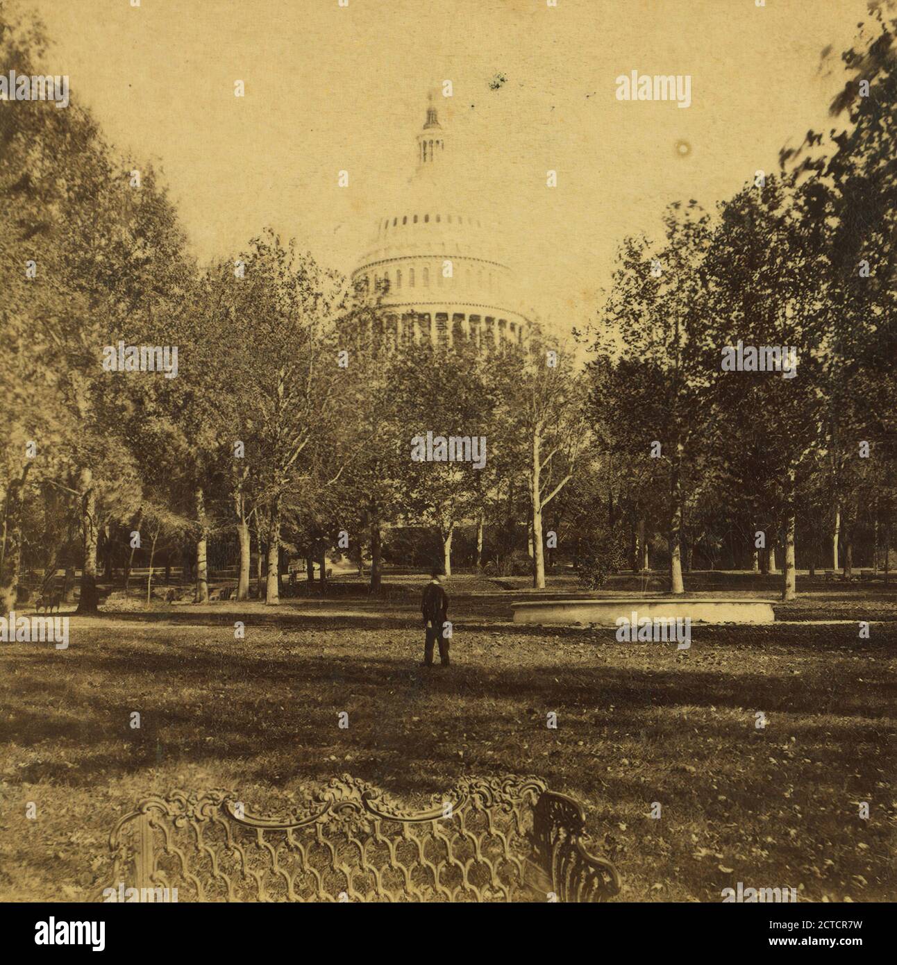 West Capitol Grounds or Park., E. & H.T. Anthony (Firm), 1860, Washington (D.C Stock Photo