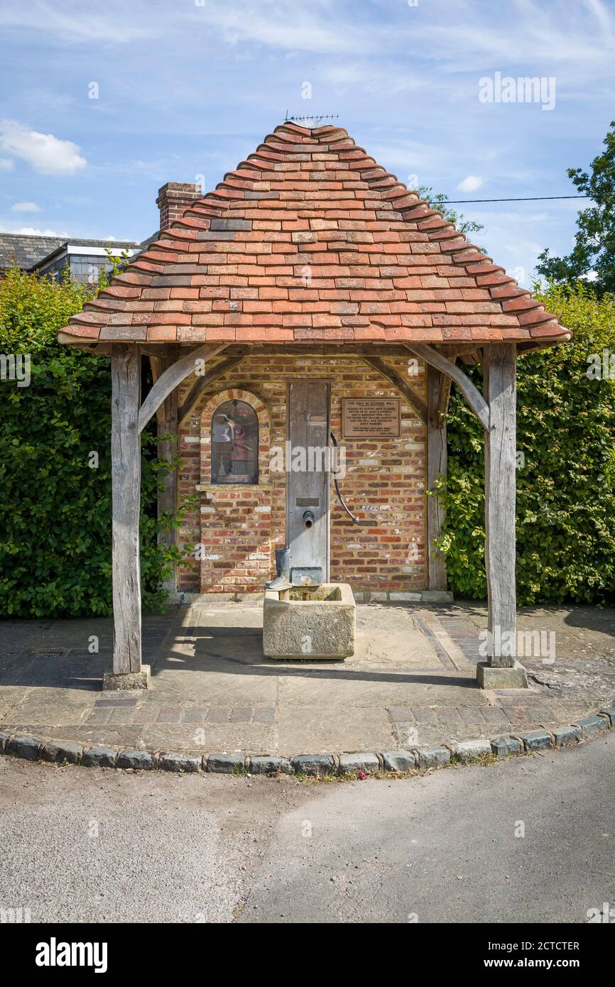 AYLESBURY, UK - July 12, 2020. Schorne Well or Holy Well, a historic well in North Marston, Buckinghamshire, England, UK Stock Photo