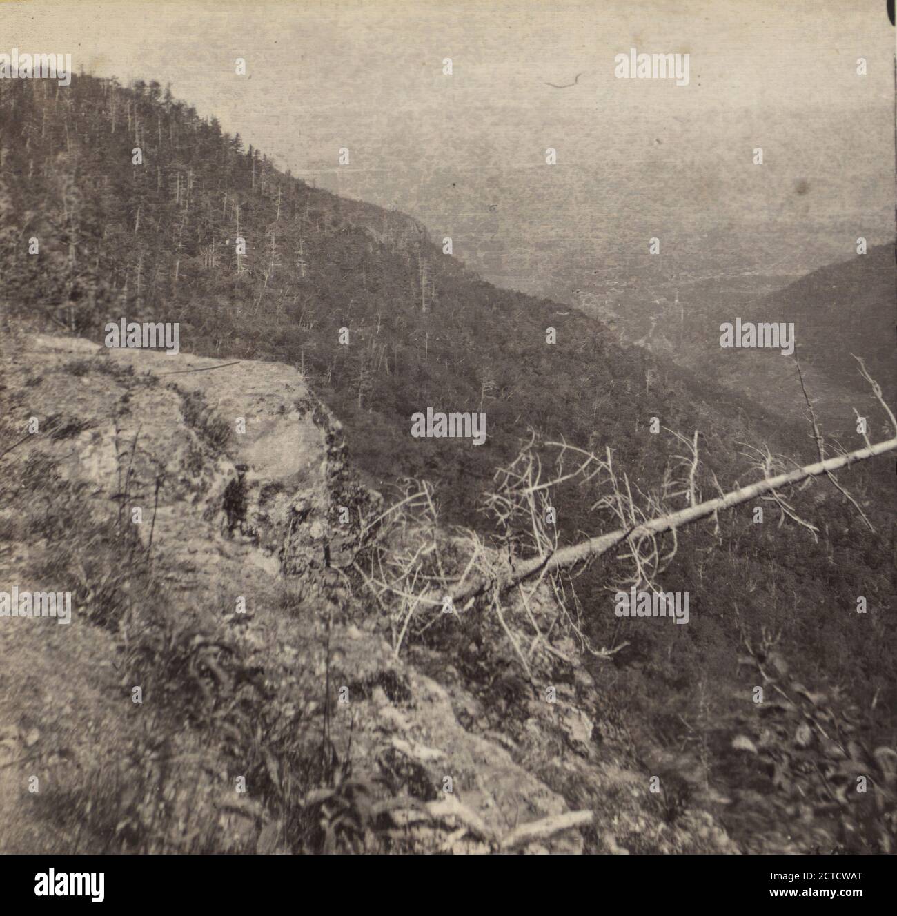 View from the Hudson, from Sunset Rock near the Laurel House., E. & H.T. Anthony (Firm), New York (State), Catskill Mountains (N.Y Stock Photo