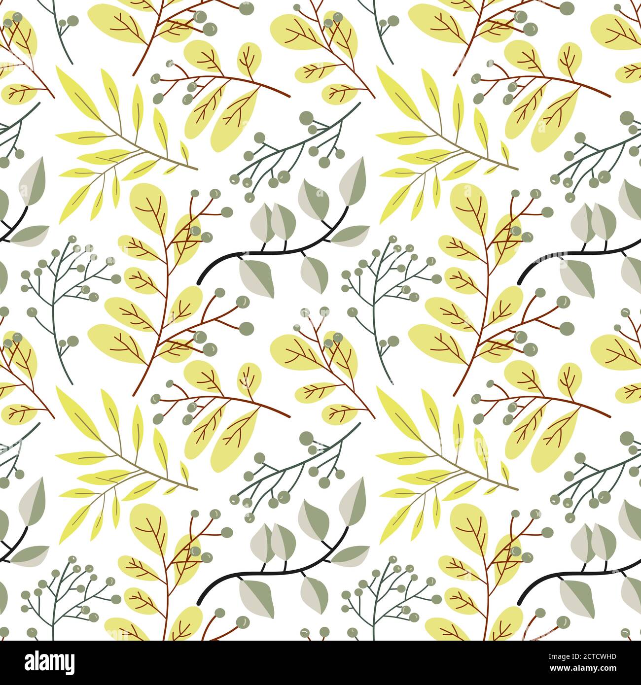 Seamless autumn pattern. Vector illustration Stock Vector Image & Art ...