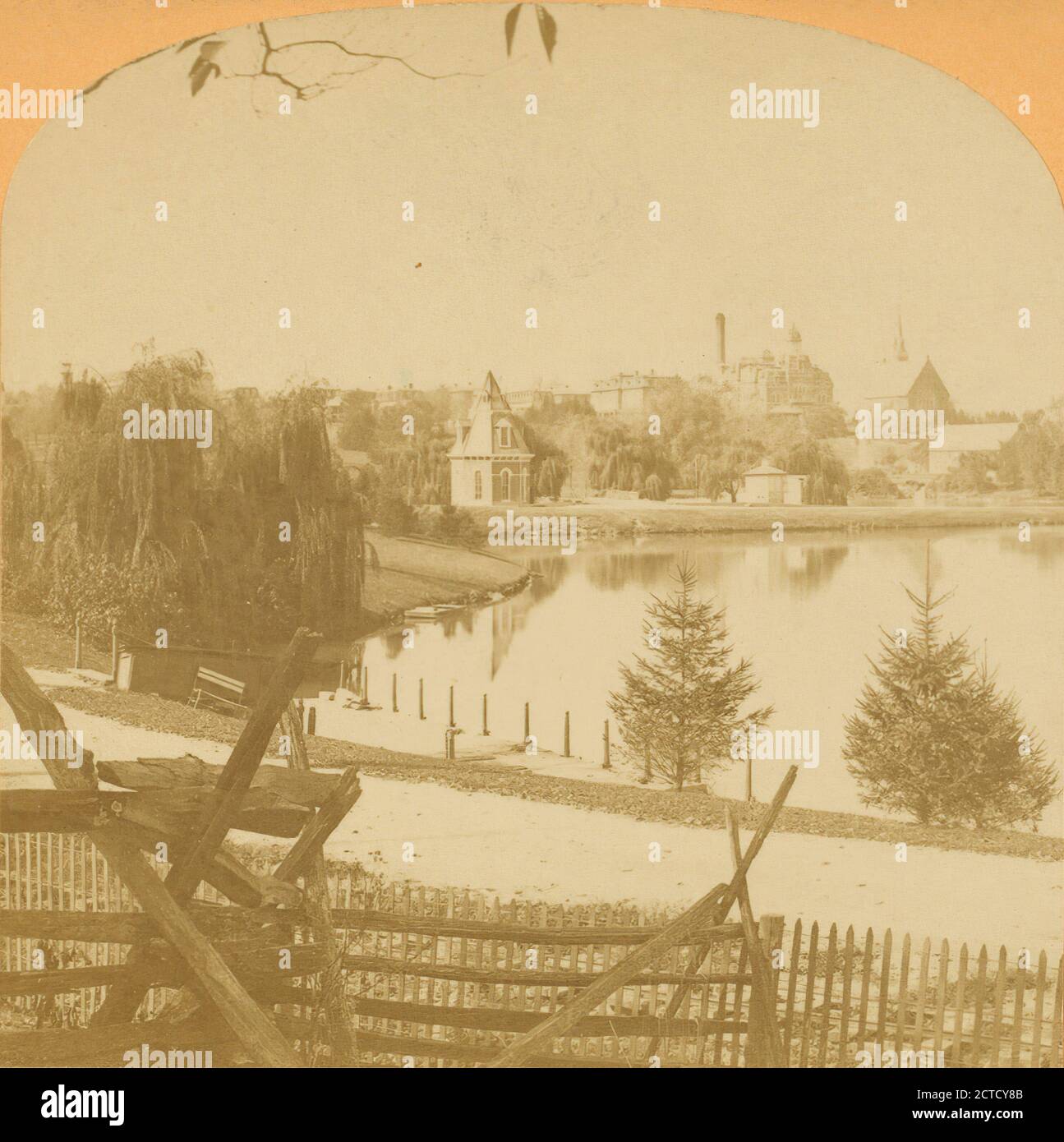 Soldiers' home, Dayton, Ohio, U.S.A., Kilburn, B. W. (Benjamin West) (1827-1909), Ohio, Dayton (Ohio Stock Photo