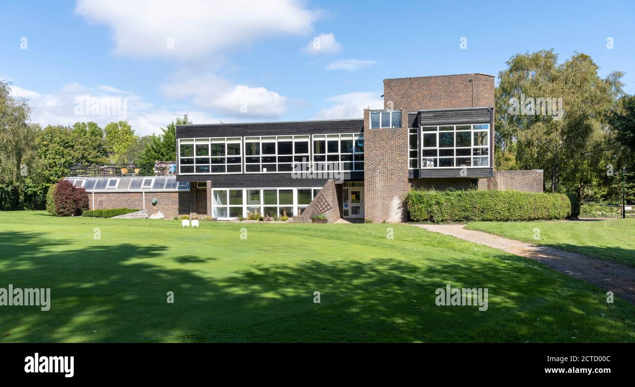 View showing the club house at Portsmouth Golf Club, Crookhorn, Widley, Waterlooville, Hampshire
