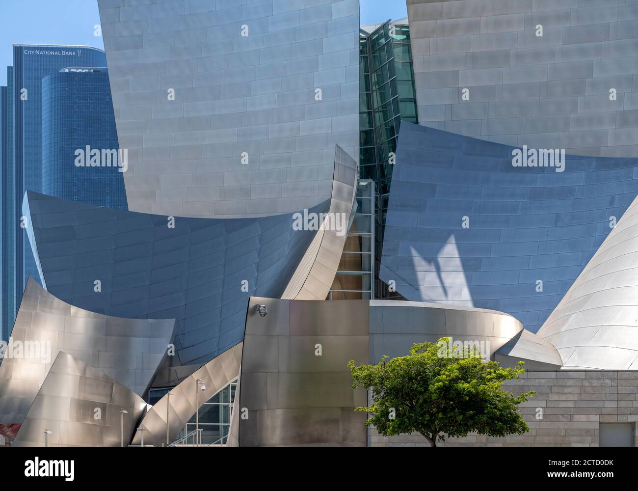 Exterior view of the Walt Disney Concert Hall, downtown Los Angeles, California, USA. Stock Photo