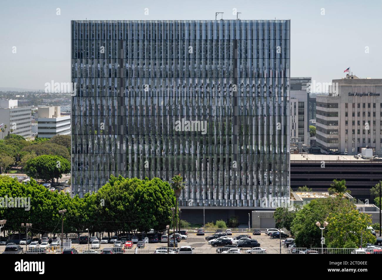 Exterior view of the new United States Courthouse, Los Angeles, California, USA. Stock Photo
