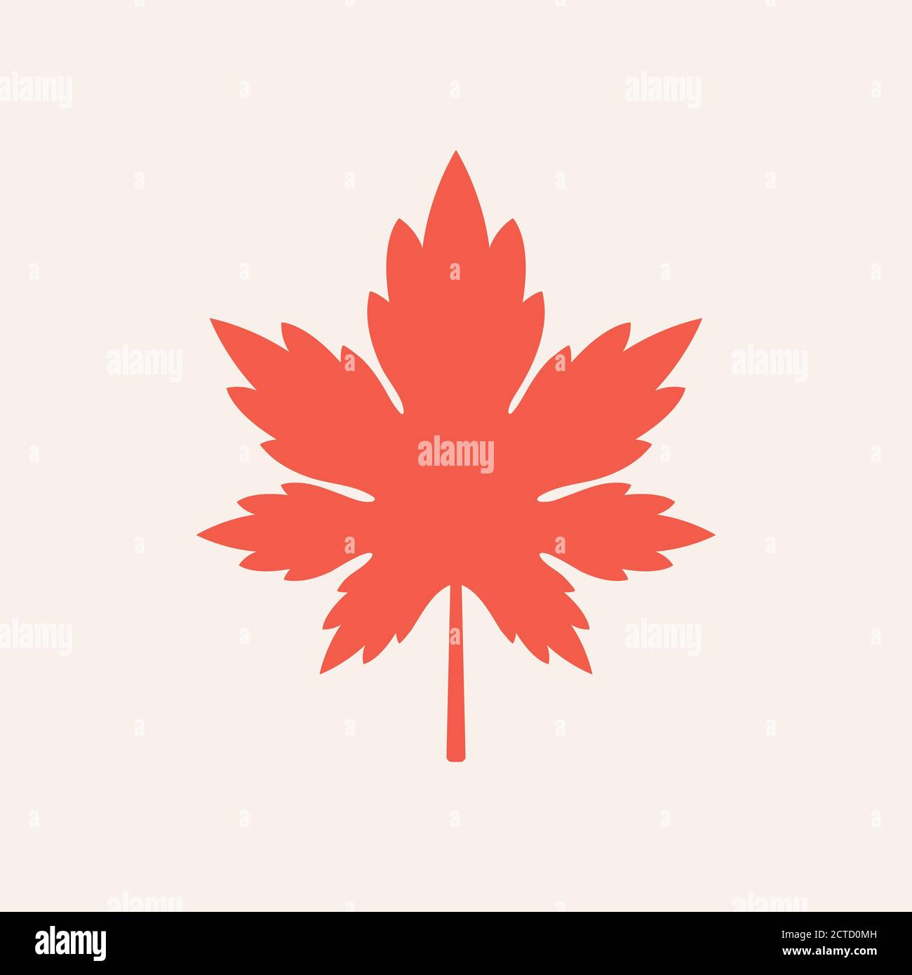Maple leaf vector icon. Autumn leaf leaves. Fall leaves maple Stock ...