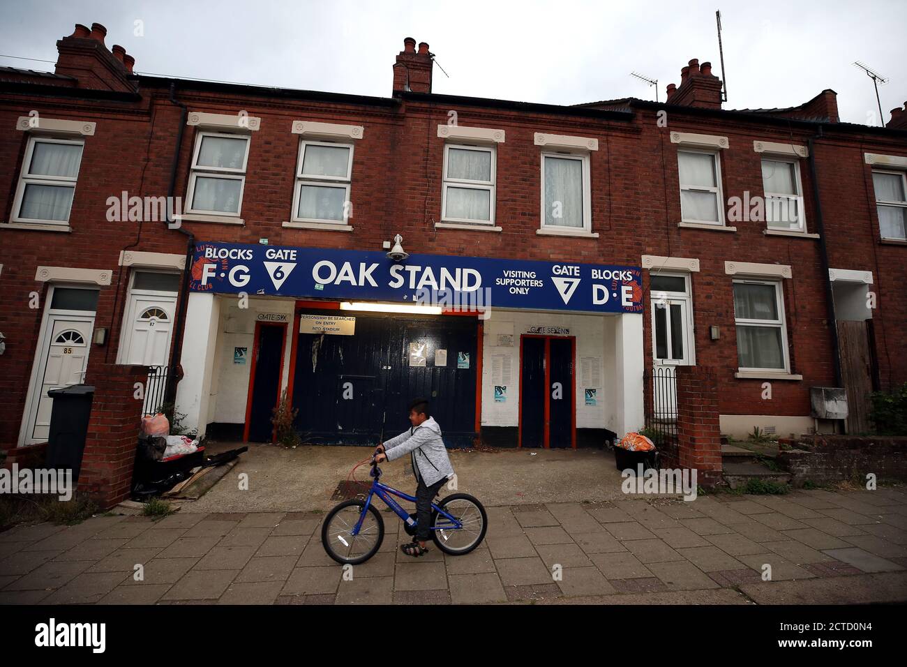 General view of the entrance to the Oak Stand at the ground before the