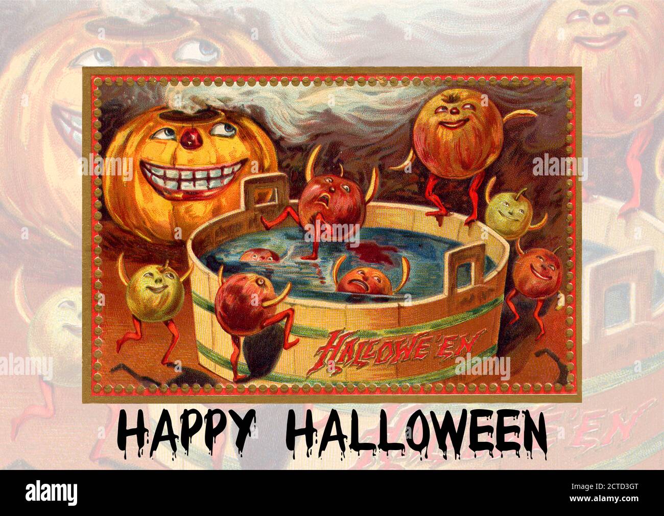 Prints Printable Vintage Halloween Card circa 1915 Digital Prints Art ...