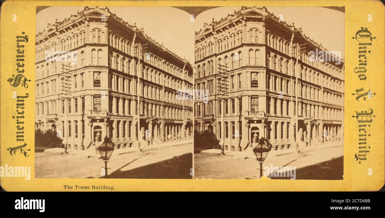 The Times Building., Still Image, Stereographs, 1850 - 1930 Stock Photo 