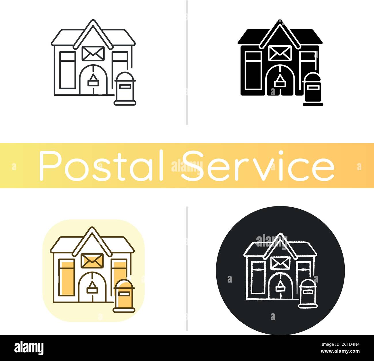 Post office chalk white icon Stock Vector Image & Art Alamy