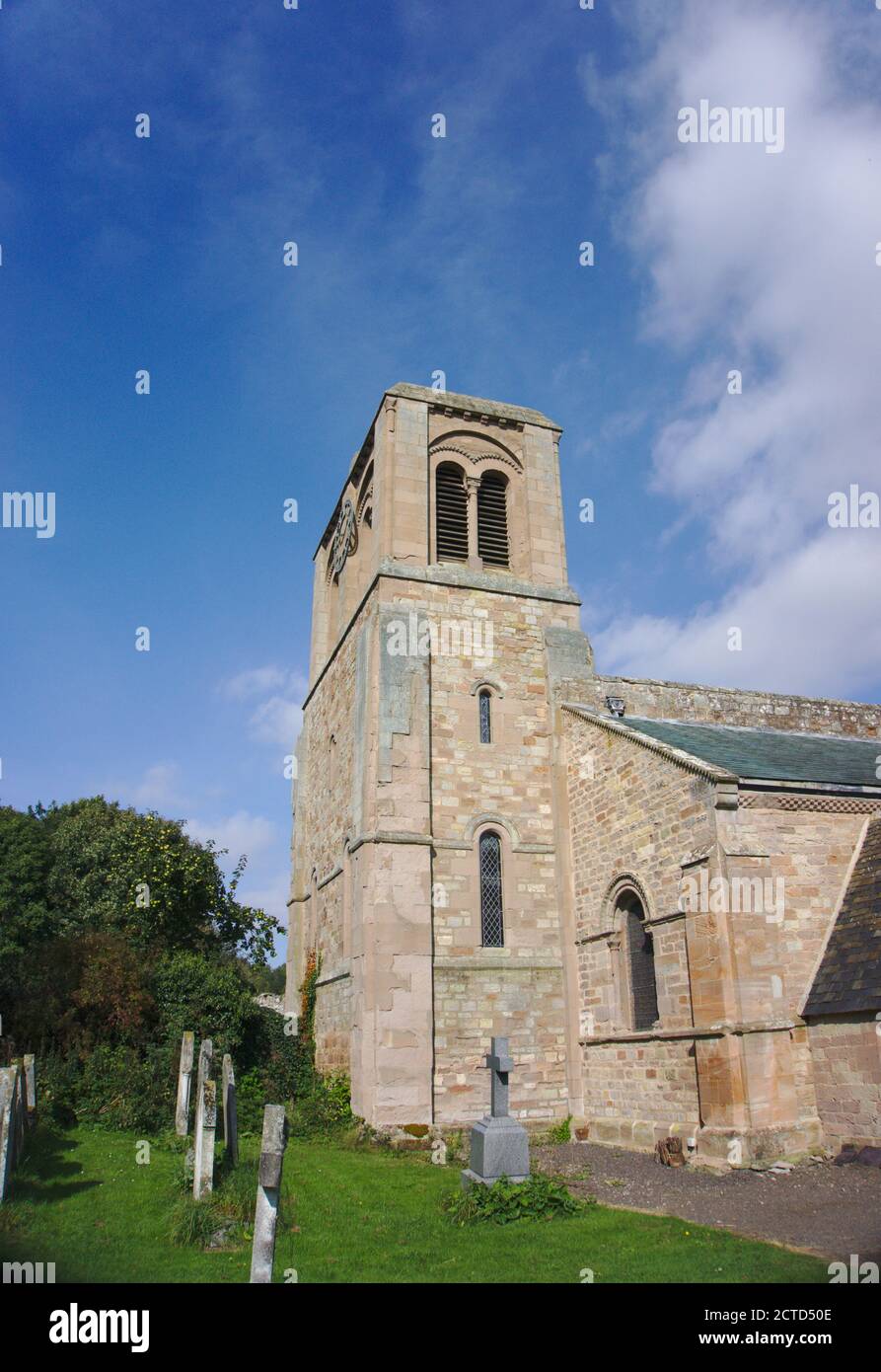 St Cuthbert's Parish Church, Norham, Northumberland, England, UK. Stock Photo