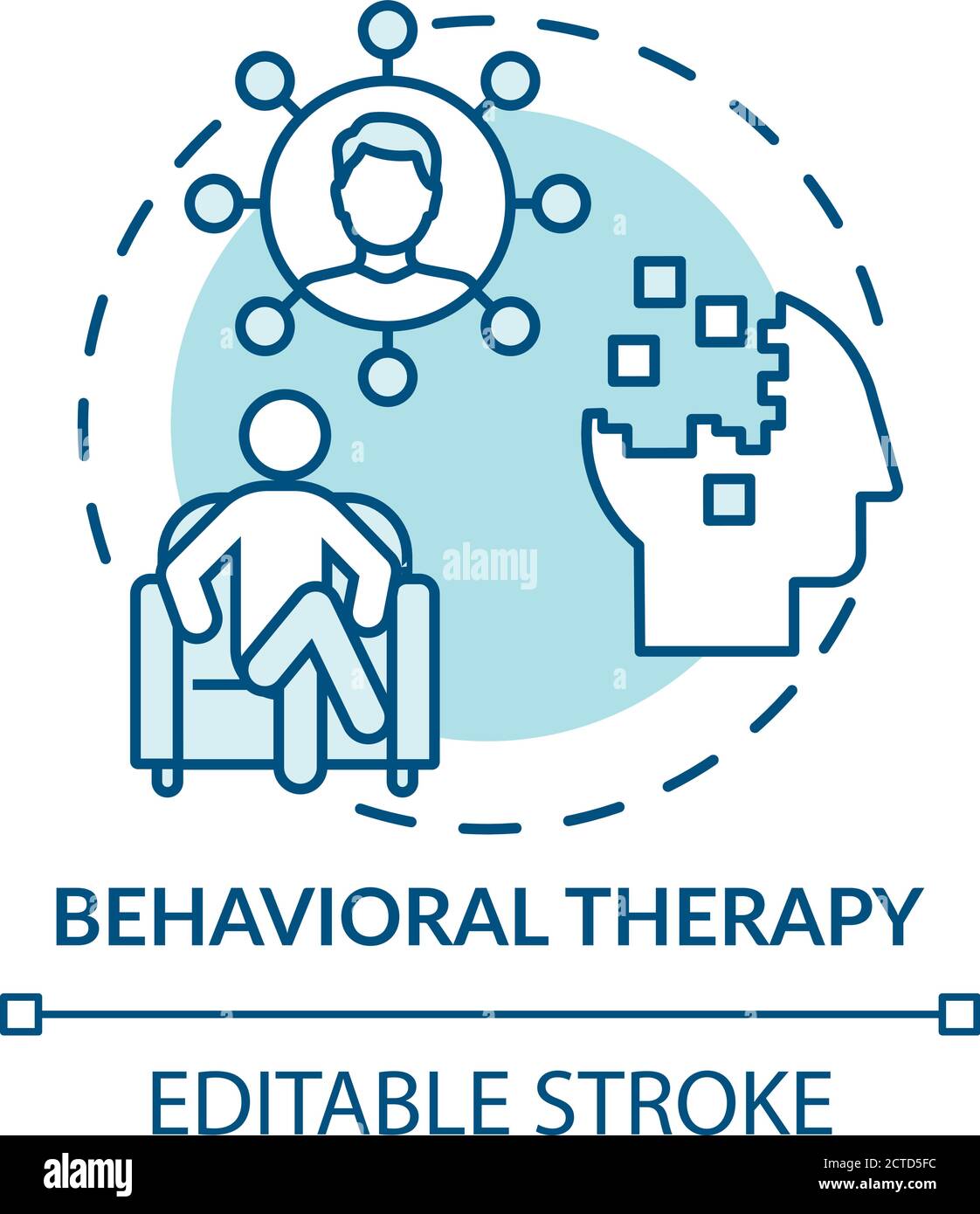 Behavioral Therapy Concept Icon Stock Vector Image And Art Alamy