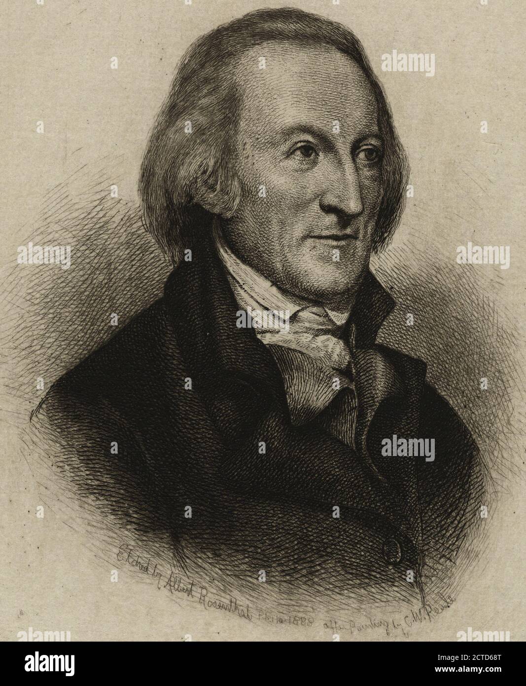 George Clymer., still image, Prints, 1798 - 1885, Peale, Charles Willson (1741-1827 Stock Photo