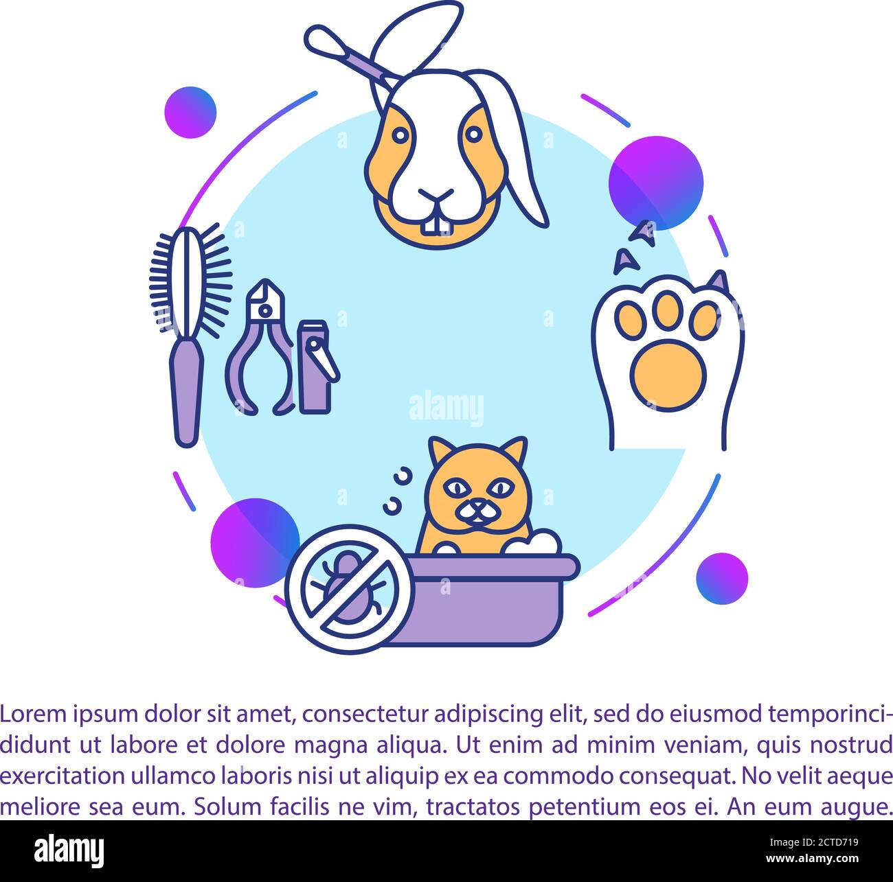 Coat grooming Stock Vector Images - Alamy