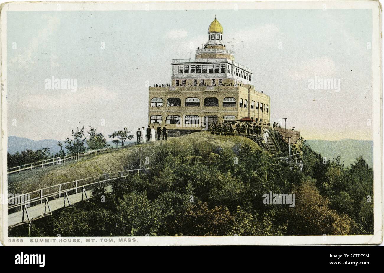 Massachusetts Historic Photo Print Birdseye View from Mt Tom 1908 Holyoke 