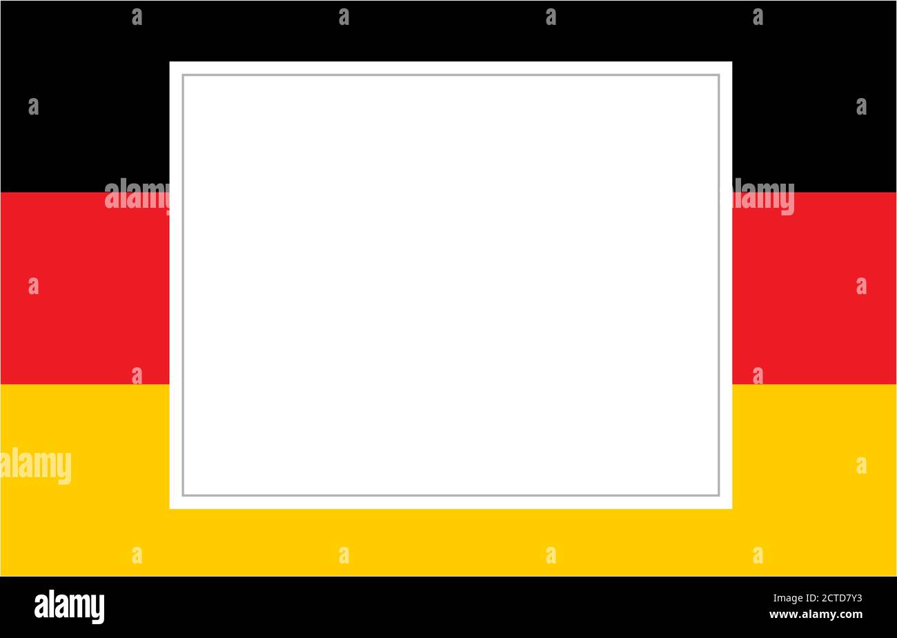 German flag with white blank space for your text Stock Vector Image ...