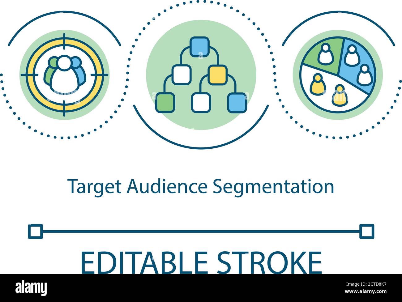 Target audience segmentation concept icon Stock Vector Image & Art Alamy