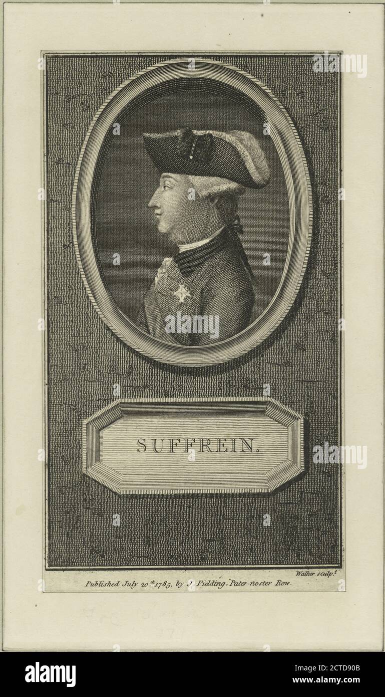 Suffrein, still image, 1778 - 1890 Stock Photo