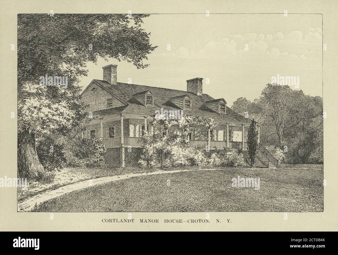 Cortlandt manor house, Croton, N.Y., still image, Prints, 1777 1890