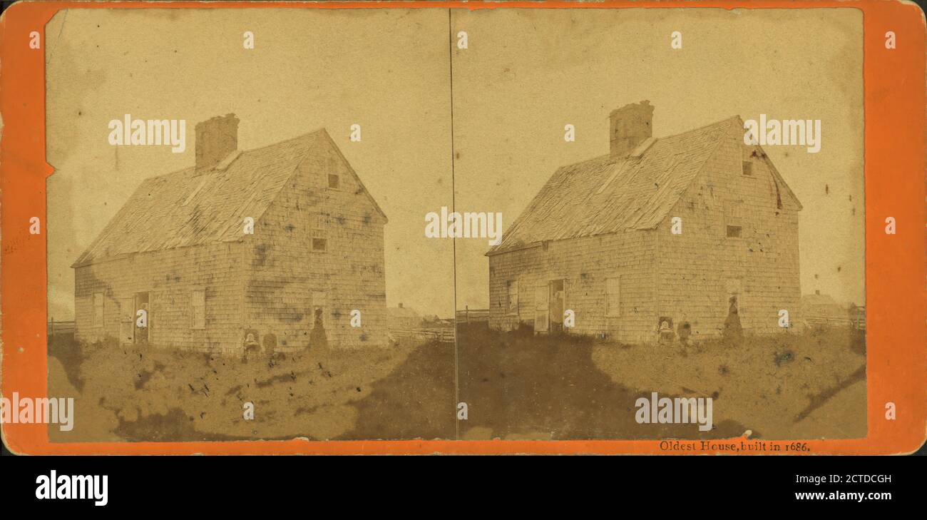 Oldest home built in 1686., still image, Stereographs, 1850 1930
