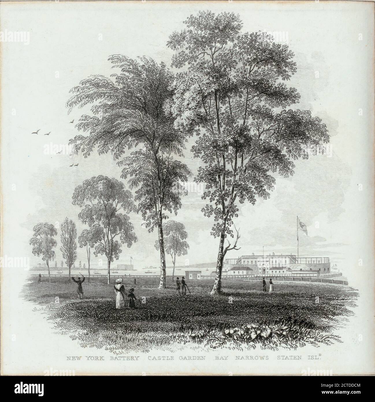 New york 1880 castle garden hi-res stock photography and images - Alamy
