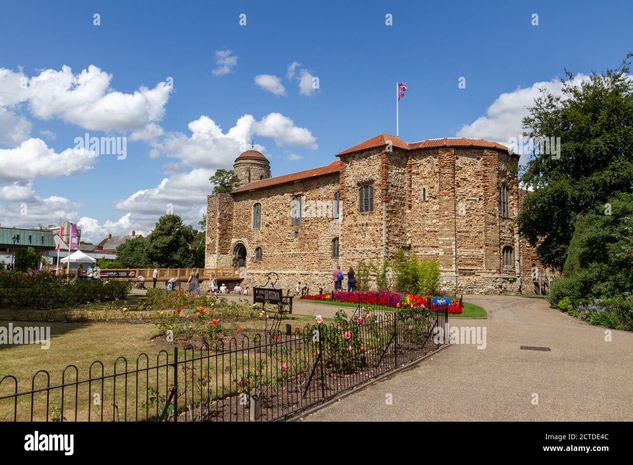 Colchester Castle, a Norman castle in Colchester, Essex, UK Stock Photo ...