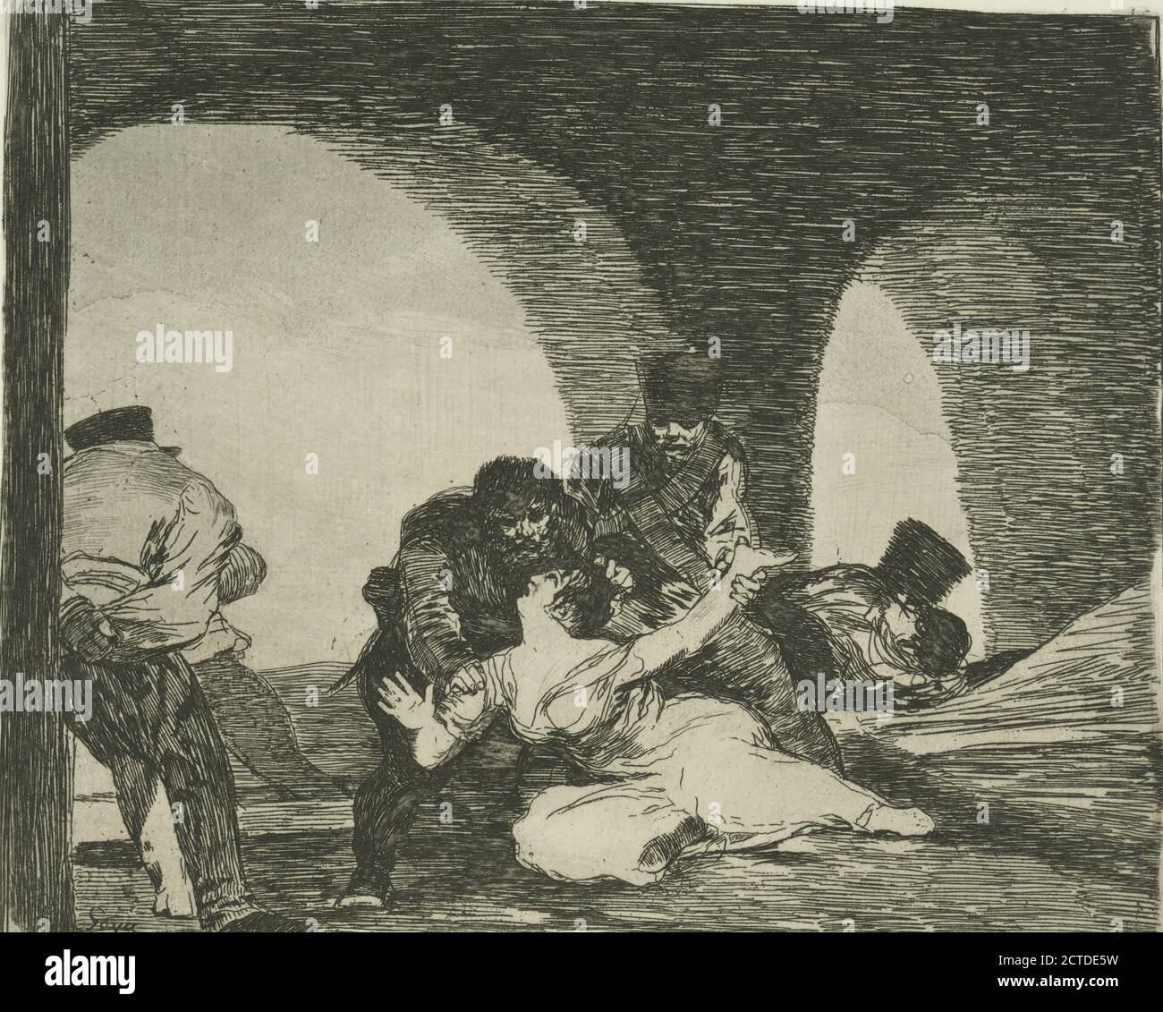 Amarga presencia., still image, Prints, 1810, Goya, Francisco (1746-1828 Stock Photo