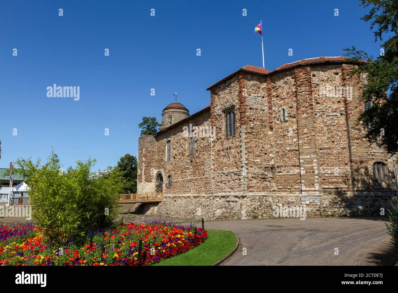 Colchester Castle, a Norman castle in Colchester, Essex, UK Stock Photo ...